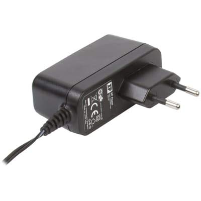 XP POWER VEL12US050-EU-JA Fixed Plug Wall Mount AC Adapter, 12W 5V 2.1A, Output Jack DC P Center Barrel 2.1mm, Level VI, AC CEE 7/16, 90~264 VACin