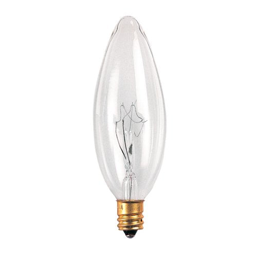 Bulbrite 5CTC/32/3 5-Watt 130-Volt Incandescent Torpedo Chandelier Bulb, 32mm, Clear