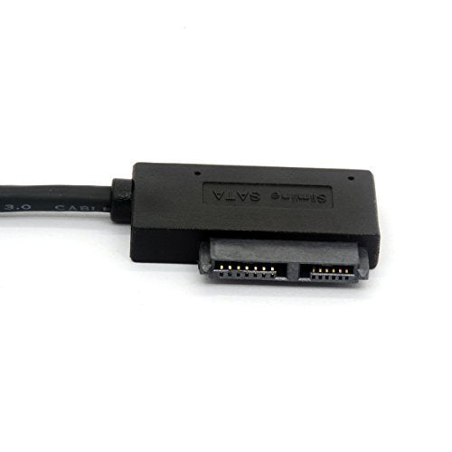 BSHTU USB 3.0 to 7+6 13Pin Slimline SATA Cable Adapter for Laptop CD DVD ROM Optical Drive
