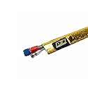 Design Engineering Heat Sheath Gold™ - 2-1/4" I.D. x 36" High-Temperature Line Sleeving | Reflects Radiant Heat up to 800°F