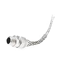 Woodhead 36263 Cable Strain Relief, Straigh Male, Deluxe Cord Grip, Aluminum Body, Stainless Steel Mesh, 3/4" NPT Thread Size, .625-.750" Cable