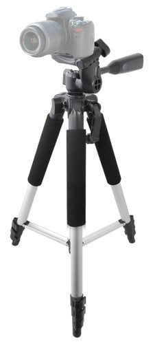 57-Inch Pro Series Aluminum Camera Tripod for Nikon AW110 S5200 P530 S3600 S5300 Coolpix A L30 S02 S01 L120 L810 L820 P310 & More + Microfiber Cloth