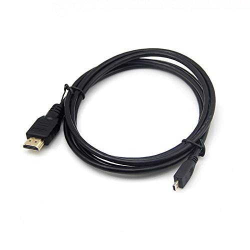 AlyKets HDMI to Micro HDMI Cable,6Ft 4K 1080ti 3D HDMI Cord for Gopro Hero 4/5/ 6/7 Black,Raspberry Pi 4, Nikon Coolpix D3400 D3500,Sony A6000 Camera
