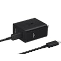 SAMSUNG 50W Duo Power Adapter Wall Charger, 2 Ports, Cable Included, Super Fast Charging 2.0 for Galaxy Phones, Tablets, USB Type C Devices, Low