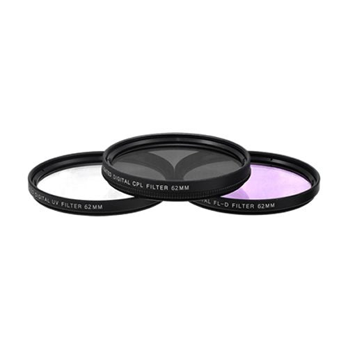 62mm High Resolution Pro Series Multi Coated HD 3 Pc. Digital Filter Set Tamron AF18-270mm f/3.5-6.3 Di II VC PZD AF Lens, 18-200mm f/3.5-6.3 XR Di