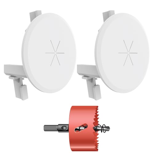 Syunko TV Cord Hider for Mounted TV Cables, Built-in Low Voltage Mounting Bracket, Wire Hider in Wall Cable Management Kit Include Hole Saw for Easy