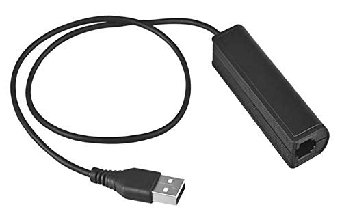 USB Adapter Cable to RJ9 Female for Any Jabra QD Headset GN1200 and Connects Into A Computer PC Laptop Mac Softphone Skype MSN Zoom Video Phone App