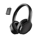 Skyaudio Wireless Headphones for TV Watching, Over Ear TV Headphones Wireless with USB Transmitter, Plug & Play, No Audio Delay, 20+ Hours, Louder