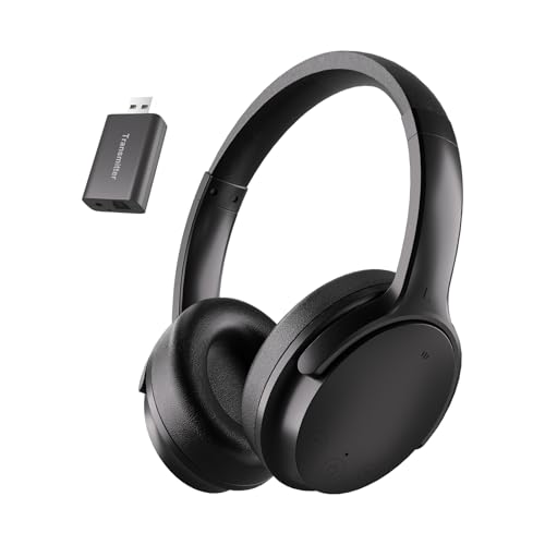 Skyaudio Wireless Headphones for TV Watching, Over Ear TV Headphones Wireless with USB Transmitter, Plug & Play, No Audio Delay, 20+ Hours, Louder