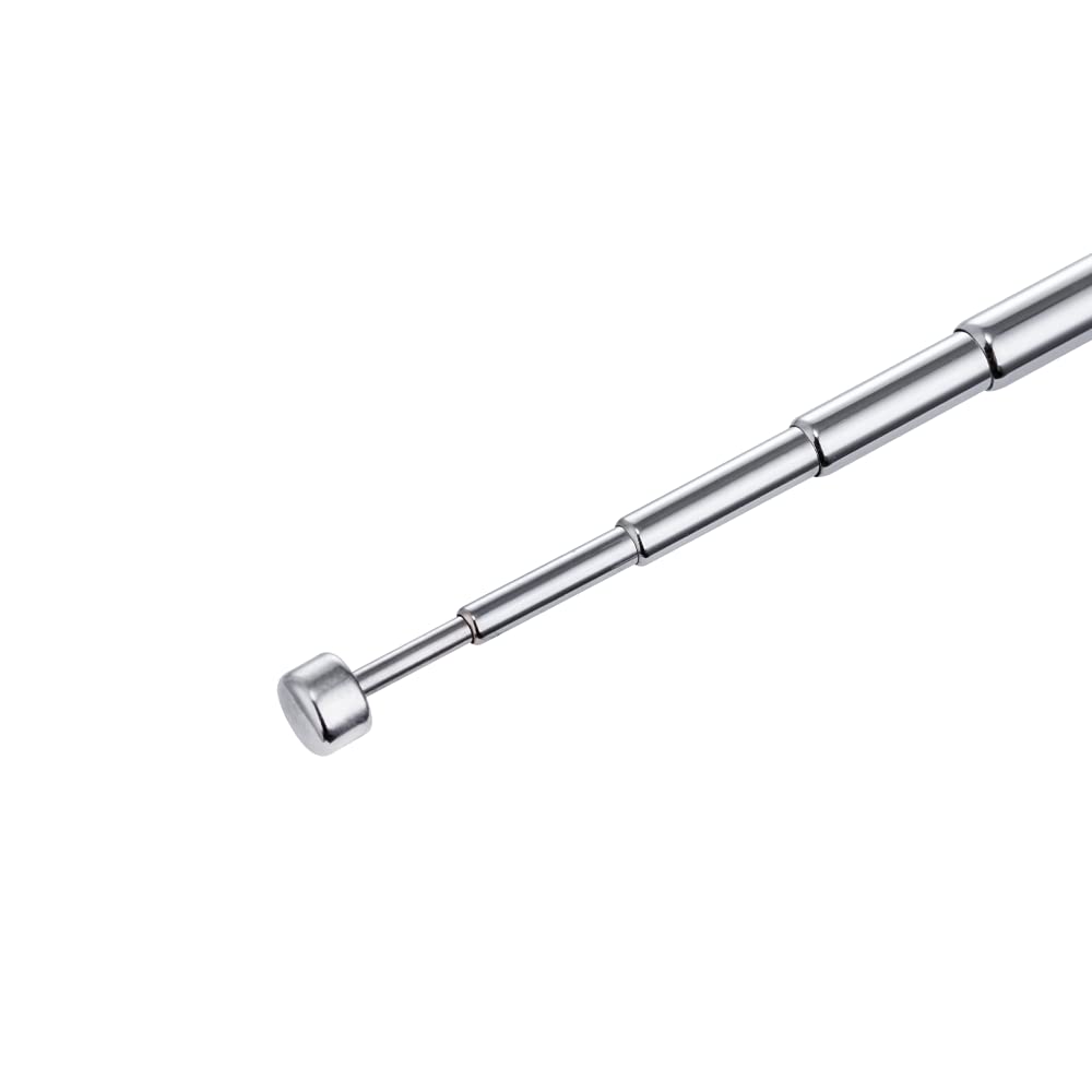 POBADY 2PCS FM Telescopic Antenna DAB Radio Antenna 7 Sections FM Portable Radio Antenna 57.5CM/22.6IN for TV FM/VHF/UHF Stereo DVB-T Reception