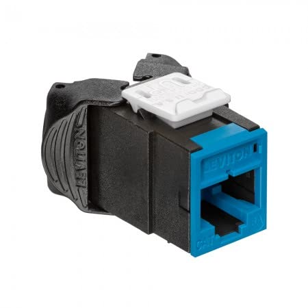 Leviton 6AUJK-RL6 Atlas-X1 CAT 6A UTP Jack, Blue