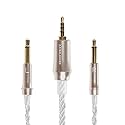 MEZE AUDIO | 99 Series Silver Plated Upgrade Balanced 2.5mm Jack | Headphones HiFi Replacement 2.5mm Male to Dual TS Mono 3.5mm Male Connector Plug…