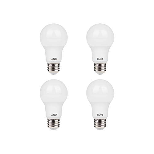 LUNO A19 Dimmable LED Bulb, 5.5W (40W Equivalent), 450 Lumens, 5000K (Daylight), Medium Base (E26), UL & ENERGY STAR (4-Pack)