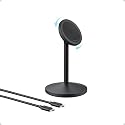Anker MagGo iPhone 17 MagSafe Charger Compatible Stand, 15W Fast Magnetic Wireless Charging Station, Qi2 Certified 360° Wireless Charger, Magnetic