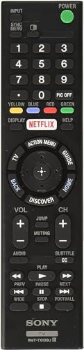 Original Sony LED Smart TV Remote Control RMT-TX100U Netflix