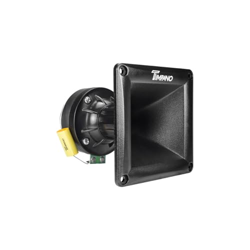 Timpano Horn Driver TPT-DH175 250 Watts 8 Ohm 1" Exit High Frequency Compression Driver with Black Horn (Single)