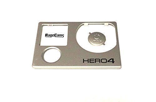 RageCams Face Plate Front Cover for The Hero4 Black & Silver Edition