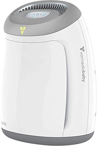 Vornadobaby Purio Nursery Air Purifier with True HEPA Filter, Safety Features, and Soothing Glow, White