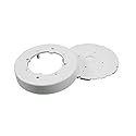 Legrand Wiremold NM4 Nonmetallic Plastic Raceway for Extending Power, Circular Fixture Box, Ivory (1 Pack)