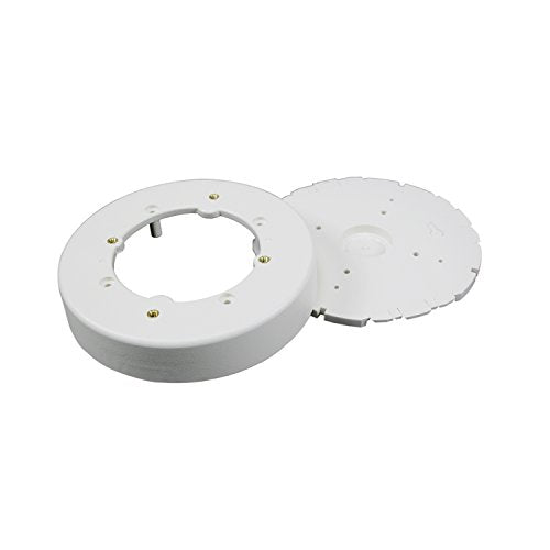 Legrand Wiremold NM4 Nonmetallic Plastic Raceway for Extending Power, Circular Fixture Box, Ivory (1 Pack)