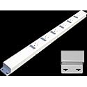 24" Hardwired Power Strip (NO Power Cord), 6 Vertical Outlets (NOT Tamper Resistant), with Ears (with mounting tabs on Both Ends), 15A (NOT a 20 Amp