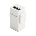 cablecc USB 3.0 A Female to A Female Extension Keystone Jack Coupler Adapter for Wall Plate Panel USB Cable