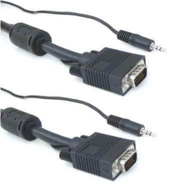 RiteAV SVGA Monitor Cable with 3.5mm Audio - 35 ft.