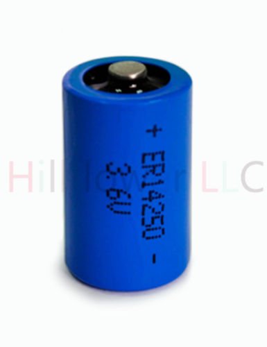 Hillflower 2 pcs ER14250 1/2AA 14250H LS14250 14250 Bulk 3.6V 1200mAh Lithium New Battery