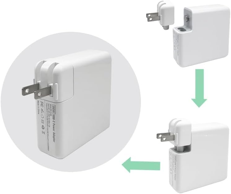 AC Power Adapter US Plug Folding Charger Duck Head Wall Plug Converter Travel Replacement Charge Adapter Standard Plug Duck Head Compatible