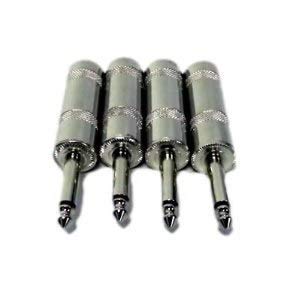 Mr. Dj QMH4 2 Pair 1/4" Male Head Connector Allows for Speaker Cables