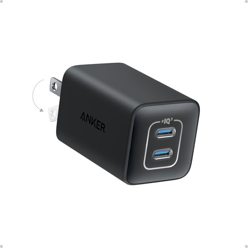 Anker Nano Phone Charger,47W Max 2-Port GaN Fast Charger USB C