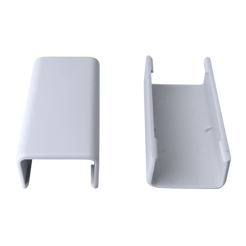 Construct Pro 5-Pack of Raceway Couplers, 1.3inch width & 2.9inch length, White (CON200C)