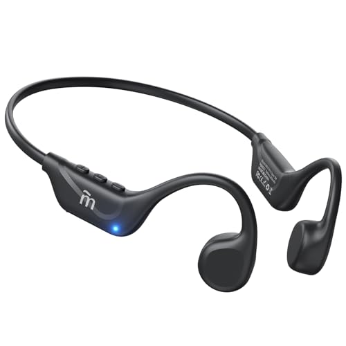 MRYTKY Bone Conduction Headphones,Open Ear Headphones Bluetooth5.4 with Mic,Wireless Headphones 10H Playtime, Waterproof Sport Headphone Suitable