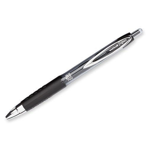 uniball™ 207 Gel Pens, Black Ink, 1.0mm Bold Point, Retractable, 12 Count