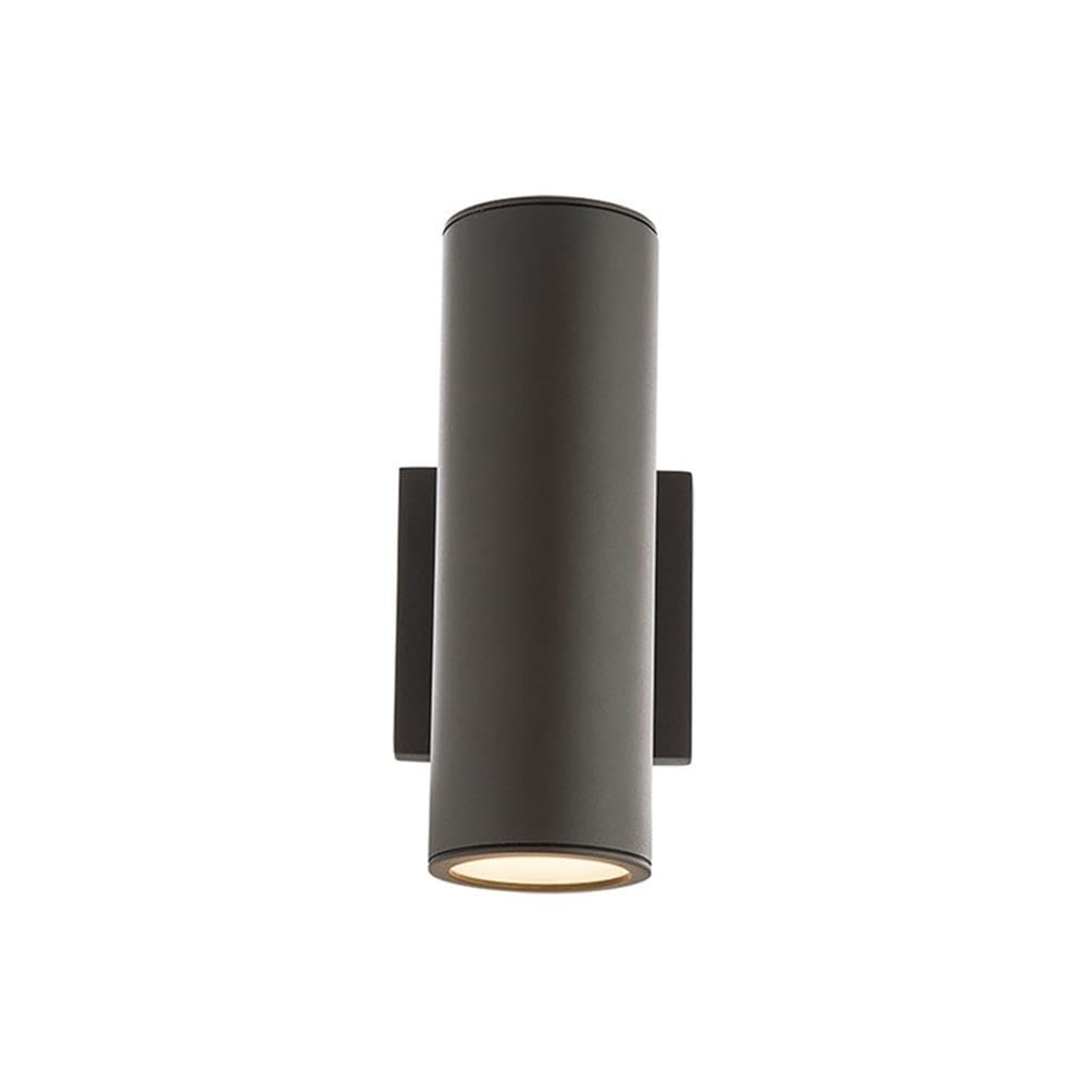 WAC Lighting, Cylinder LED Double Up and Down Indoor or Outdoor Wall Light 3000K in Bronze