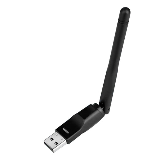 RT5370 USB 2.0 150mbps WiFi Wireless Network Card 802.11 B/g/n LAN Adapter with Rotatable Antenna Black-GOLDEN BLUE