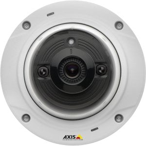 Axis 0535-001 Day and Night Outdoor-Ready Infrared Fixed Mini Dome Network Camera (White)