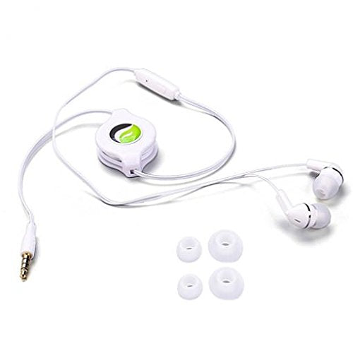 Retractable Earphones Headphones Hands-Free Headset for V60, V50S, V50 ThinQ 5G - 3.5mm w Mic Earbuds Earpieces Microphone Compatible with LG V60…