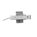 StoreWALL Power Strip Outlet and USB Slatwall Bracket Set