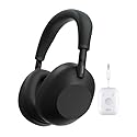 Sony WH-1000XM6 Wireless Noise-Canceling Headphones with QN3 Processor (Black) Bundle with Connect Air in-Flight Bluetooth Wireless Audio Transmitter…