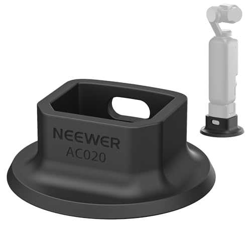 NEEWER Silicone Stand Base for Pocket 3, ø64mm Nonslip Soft Stable Anti Scratch Desktop Camera Mount Support Base Accessory Compatible with DJI Osmo