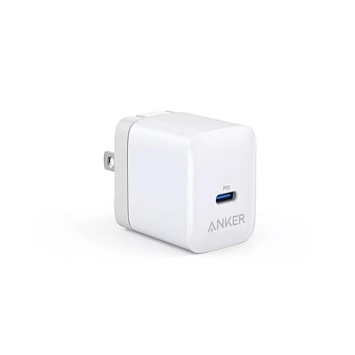 Anker PowerPort III 20W USB-C Wall Charger, Compact Fast Charger, Foldable Plug, Quick Charging for iPhone 16 Series, Galaxy, Pixel, iPad (Cable Not