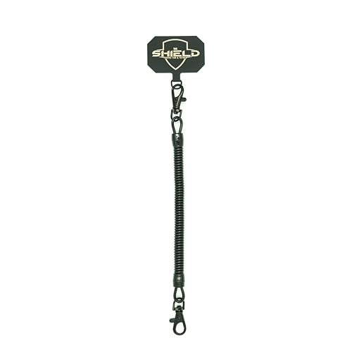 Rogue Fishing The Shield Phone Tab & Tether - Anti Theft Strap with Retractable Phone Tether - Waterproof Leash Lanyard for Kayak, Fishing