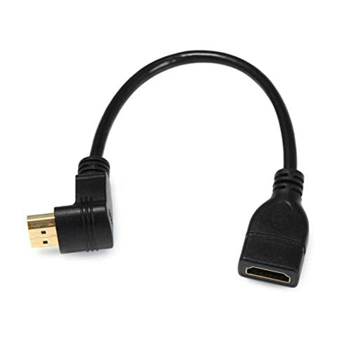 chenyang HDMI Extension Cable,HDMI 1.4 Male to Female 90 Degree UP Angled Extension Cable 0.5m