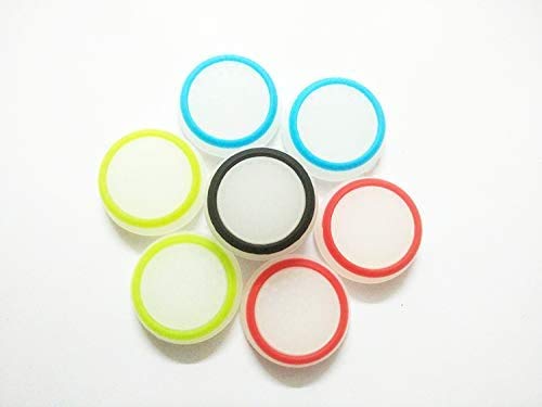 Neuvikter 4 Pcs for PS4 PS3 PS2 Xbox 360 ONE Controller Rubber Silicone Cap Thumbstick Thumb Stick X Cover Case Skin Joystick Grip Grips (Black Pink)