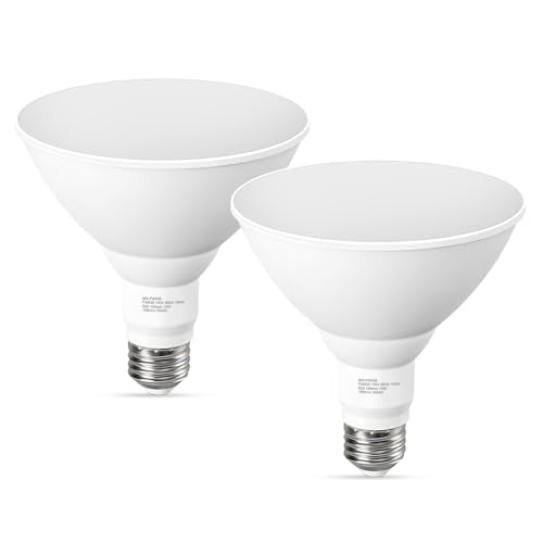 GvvooHome LED Flood Light Bulbs, PAR38 Outdoor Flood Light Bulb 5000K,13W 100W Equivalent, Daylight White LED Floodlight Dimmable, Waterproof