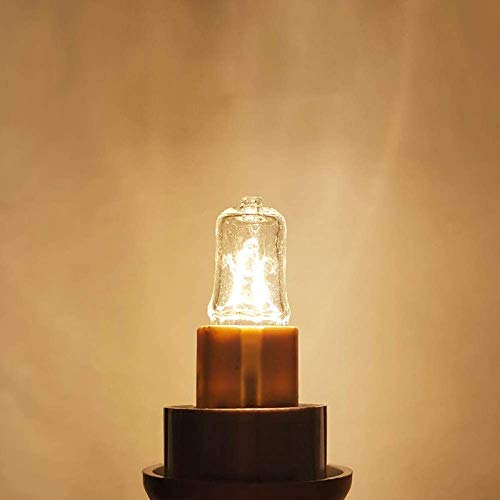 YBEK G9 Halogen Bulb 120V 40W T4 Type 2 Pin Base for Range Hood Lights, Bathroom Light Bulbs, Microwave Ovens Candle Warmer Light Bulbs, Dimmable Warm