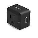 PureGear USB-A iPhone Charger, Outlet Extender with AC Outlet & USB-A Port, 2-in-1 Wall Plug Outlet Splitter with USB-A Charging Port for Home
