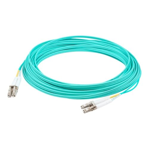 ACP AddOn 13m LC (Male) to LC (Male) Aqua OM3 Duplex Fiber OFNR (Riser-Rated) Patch Cable