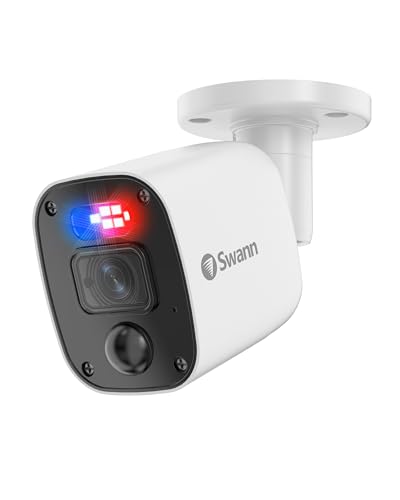 Swann 1080p Bullet Camera (Add-on)-High-Resolution Wired Security Camera with Night Vision & Motion Sensor Technology-Smart Human/Vehicle Detection